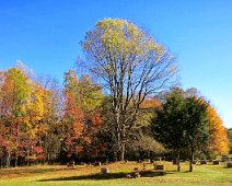 Basswood Hill Cemetery - Fall View