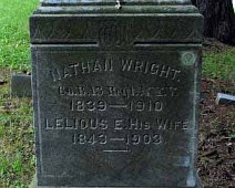 0049 Lelious E_ Wright Grave Marker