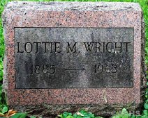 0063 Lottie M_ Wright Grave Marker