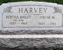 0071 Bertha Belle Bailey Harvey Grave Marker