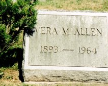 ALLEN Vera M. - Mt. Pleasant Cem in Houghton NY