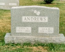 ANDREWS, John M & Lila M - music profs at Houghton College - Mt. Pleasant Cem in Houghton NY John & Lila Andrews - John M. (1909-2001) & Lila M. (1904-1994) bought the Moses house. John Andrews, Sr. retired from Houghton College in 1976, and died...