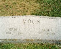 MOON, Clyde & Olive, Olive was the baker at Houghton Colleg MOON, Clyde & Olive - “Clyde S. (1883-1966) & Olive L. (1889-1979), Genesee St. Olive was the baker at Houghton College.”—Darlene Russell.