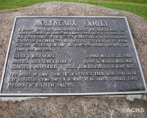 Molyneaux memorial at Mt. Pleasant Cemetery in Houghton, NY