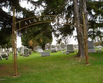 Alger Cemetery Sign