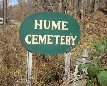 Hume Cemetery Sign