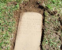 Gordon, Alexander 1472 Rediscovered Stone(8/2014) Thanks to Bob Heavener! Believed to be 191 years old at present, condition is excellent and buried beneath sod for decades was meant...