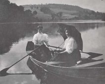 010 Two girls in row boat Andover Pond