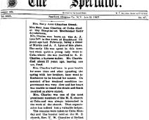 Charles - Mary Ann Lyon Charles Obituary. 25 July 1907, Rushford, N.Y.