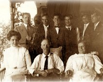 Grandmother and the Bean Brothers "My Grandmother Ethel Karr sitting at the far left next to her future in-laws John Bean and Harriet Bean , behind her are the Bean brothers and at the far right...