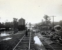 B&O tracks Wellsville June 1946