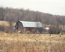 barns 12-3 Along Rte. 275 between Nile & Richburg, NY, Richard Baker's Farm.