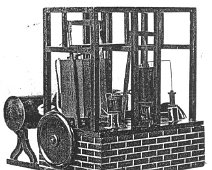 Ice_03 Dr. John Gorrie's steam-engine driven ice-making machine, patented in 1851.