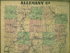 Allegany County Map (1869)