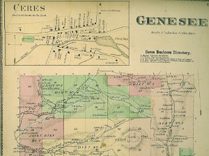 Genesee Genesee (1869 Beers Atlas)