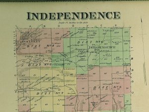 Independence Town of Independence (1869 Beers Atlas)