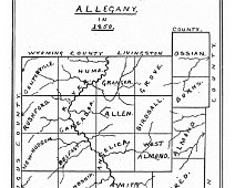 Allegany County - 1850 From: (Allegany County & It's People: A Centennial Memorial History of Allegany County, New York. --Histories of the Towns of the County; Mrs. Georgia Drew...