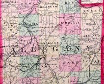 Asher & Adams- New York State Atlas 1870 - Allegany County View of many old names that were replaced. This map prior to the "Oil Book" days.