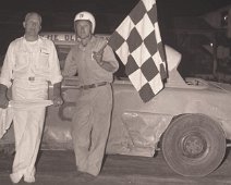 Angelica_006 Flagman, Whitey Gorsuch & Car 98 Driver, "The Old Ridge Runner", Bill Davison (id'd by his son).