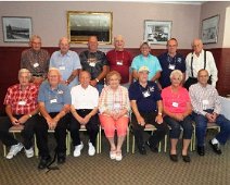 2013 Cuba Lake Raceway North Reunion Group CLR drivers group 1: Bottom L-R Bill Schroth, Otto Goodwin, Sammy La Mancuso, Dolly Gosper, Herb Layfield, ImoJean Layfield, Vic Whitney. Rear L-R Ed Ortiz,...