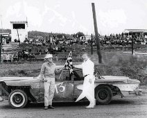 Hornell 3 Basil Shutt, 1965; Won Consolation Race with #13 - 1958 EDSEL !! (Photo from Basil Shutt Collection)