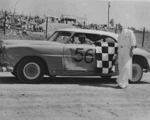 Hornell 6 Hornell Raceway - from Gordon Miller Collection. "The #56 Hudson is I believe Floyd Green of Olean. J. Baker"