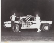 55X "Car 55X Unknown (Flagman is Jim Williams I believe - original owner of Woodhull Track)"--Jerry Seamans.