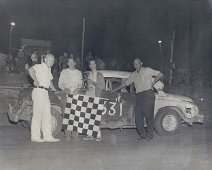 Sportsman's Raceway - Ulysses PA 011 L-R: Whitey Roboski, Stub Weigartz, Floy Miller & Gaylord Miller