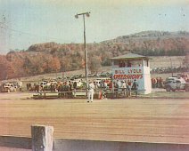 Wellsville Raceway -Monroe 1 View from Grandstand fence toward pits...