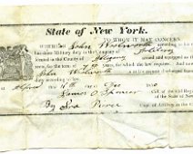 John_Woolworth_Military_Certificate_1850_Dec11 John Woolworth's military certificate. John(1819-1887) was the son of Elijah and Caroline Woolworth from Alfred. He and his wife, Mary Burdick, and their two...
