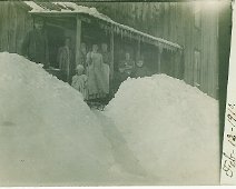 JAWitheyHouse-1910 J. A. Withey Home c.1910 From Emma Lou King Archives, Owned by Sandy & Sidney Cleveland. The snow piled up!