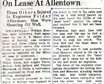 Shannon_Bill_1 Clippings submitted by Donald LaForge Sr., from his Mothers Collection from Wellsville Daily Reporter, June 1937