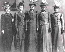 Allen Girls-Unknown Date-JonEwingPosson Photo from Jon Ewing Posson; The Allen Girls, (L-R) Kate, Sarah, May, Ada & Ida.