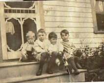 Left-FredConable-unknown-unknown-RileyAllen L-R: Fred Conable, unknown, unknown, Riley Allen. Grandsons of Riley Allen of Allentown From collection of Ruth Allen Sandy, Great Granddaughter of Riley of...