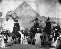 MelvinaPrinceEwingc1900 MELVINA PRINCE ALLEN ( left on Camel) In Egypt on O.E.S. trip; Was Associate Grand Matron, NY State Grand Chapter 1902 Submitted by Ewing Walker, Great-Grandson...