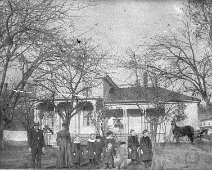 RileyAllenFamilyc.1865 In front of the Allen family home in Allentown is Riley Allen, wife, Melvina and their eight children: Kate, May (Mamie), Ada & Ida (twins), Sarah, Claude,...