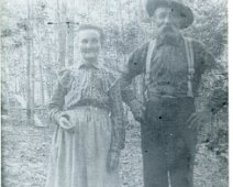 Dickerson_Edwin_Angeline Edwin and Angeline Hepworth Dickerson. Edwin was a Civil War veteran. Collection of Earl and Gladys Perkins Dickerson