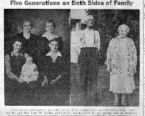 Taylor-Quick 5 Generations The following are from "Allegany County Democrat" July 1, 1948; Entered by Ron Taylor