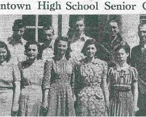 1941 Senior Class Allentown High School - 1941 Senior Class Rear L-R: Unknown, Unknown, Clarence (Bud) Schram, Lyle Alsworth, ?Mr. Brewster. Front L-R: ______Cleveland, June...