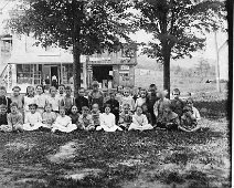 26-Yard of AllentownSchool-BrandonsStore (26) In side Yard of Old Allentown School Picture taken w/Photographer facing Bolivar. Brandon's store in background across Phillips Hill Road. Later the store...