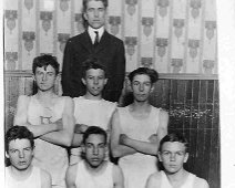 30-1915AllentownBasketball in Wood School replies........ (From Don Adams): Right front row is Harry Withey, brother of Ina and Bessie Withey.