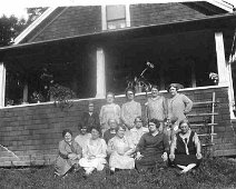 34-PrincipalsHouse House owned by Allentown School District Used many years as Principal's Home. Second from Left in Rear Row is Flora Abbott Adams. Second from right in front row...