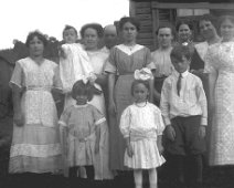 033 In very center, (3rd lady from left) could this be long-time 1st Grade Teacher, Georgianna (aka/Anna) Storms?