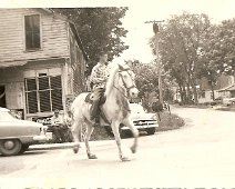 Fran Root and Spot A photo shot of Fran Root and "Spot" on the corner across from Allentown School. (Probably not a school day, of course!) This 1953 photo submitted by Bev shows...