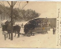 006-Horse_team_transporting_people_to_Francis_Willard_League-Load2 "The destination of this 2nd load of people is the Francis Williard League started for Little Genesee,PA. Card dated Feb. 22,1910. Unmailed card was unstamped...