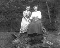 031 replies....... Sarah Doutt Withey and daughter Bessie, probably Witheytown. Submitted by Dr. William Paquette.
