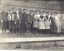 2_Allentown_NY_school_photo-Young "The second photo attached is noted on the back: Back row: Will Musco, Chester McEnroe, Mark Herold, Merritt Rolls, Jesse Withey, Hazel Coast, Lena Niles, Mrs....