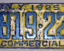 Belmont_02 Commercial Plate. 3 License Plates Owned by Bill Leilous; They are 1925 NY plates, same year as his Dad, "Red" Leilous founded the original East Side Garage,...