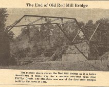 Belmont_13 Red Mill Bridge - built in 1886 from Bill Leilous Collection
