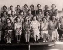 Andover_39 ANDOVER FRESHMAN CLASS OF 1931 1ST ROW L-R:Velma Edwards, Mildred Greene, Marian Clark, Marian Dickerson, Mary Etta Spicer, Edna Joyce, Jennie Dodge and...